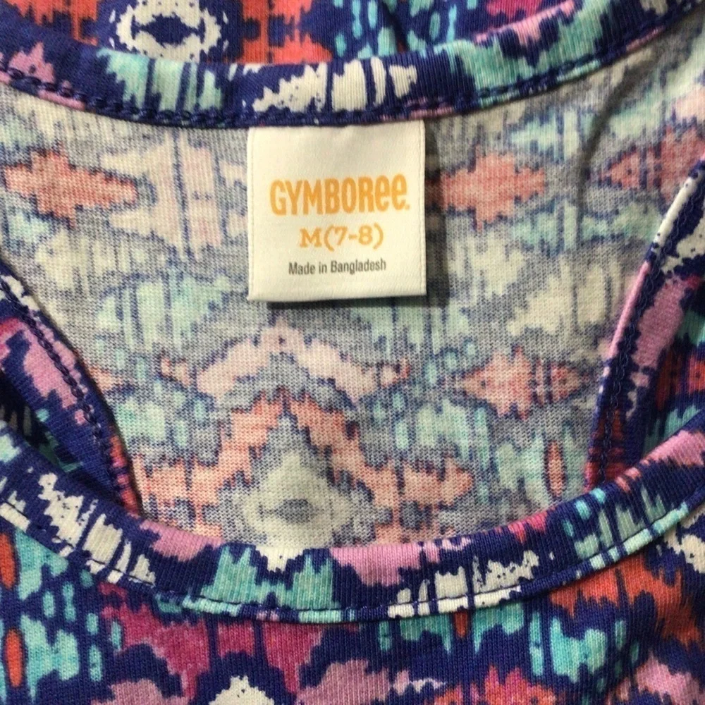 Gymboree Colorful Racerback Dress - Size Medium (7-8)